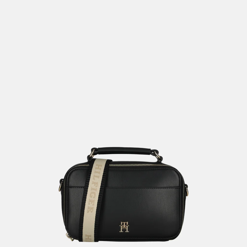 Tommy Hilfiger Iconic camerbag BDS crossbody tas black 019900 Zwart